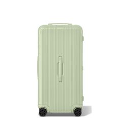 Made of high-performance polycarbonate, RIMOWA Essential is a reliable and lightweight suitcase for your journeys ahead. Find the best travel companion for your business or leisure travels from a vast range of colors and finishes. Ideal for 2 weeks or more of travel, the RIMOWA Essential Trunk Plus in gloss Mint green features several ingenious functionalities: - Stage-free telescopic handle - RIMOWA Multiwheel® System - TSA-approved locks - Dual-organisation Interior Includes a complimentary le Rimowa Trunk, Rimowa Essential, Lightweight Suitcase, Leather Luggage Tag, Large Suitcase, Luggage Organization, Tsa Approved, Leather Luggage Tags, Design Essentials