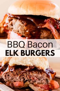 Elk Burgers, Elk Burger, Elk Meat Recipes, Bacon Burger Recipes, One Dish Recipes, Elk Meat, Best Cast Iron Skillet, Burgers Recipes