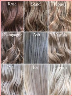 Champagne Hair Color, Different Shades Of Blonde, Champagne Hair, Hairstyles For Receding Hairline, Blonde Shades, Ash Blonde Balayage, Ash Hair Color, Fall Hair Color Trends, Color Balayage