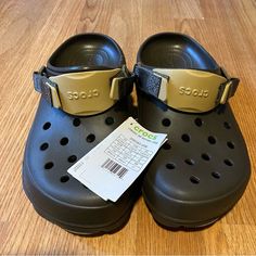 Crocs Classic All Terrain Clog Unisex Brown Size: M10 /W12 Casual Brown Non-slip Clogs, Brown Non-slip Clogs For Outdoor, Brown Non-slip Closed Toe Clogs, Brown Closed Toe Non-slip Clogs, Outdoor Non-slip Brown Clogs, All Terrain Crocs, Crocs Slides, Crocs Brown, Crocs Flip Flops