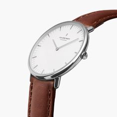 Dress Watches For Men, Watches For Ladies, Joshua James, Slim Watches, Brown Leather Strap Watch, Brown Leather Watch, Minimalist Watch, Jewellery Uk, Unisex Watches