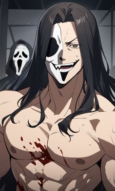 Baji Keisuke from Tokyo Revengers as Ghostface Tokio Revengers, Anime People, Handsome Anime, Horror Art, Aesthetic Anime