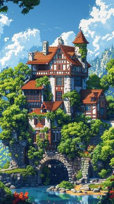 an image of a castle in the sky