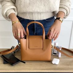 Mini Stella Leather Satchel | AALLYN.COM Rectangular Flap Bag With Detachable Handle For On-the-go, Fall Satchel Phone Bag For Everyday Use, Fall Everyday Use Satchel Phone Bag, Everyday Top Handle Box Bag With Adjustable Strap, Versatile Everyday Crossbody Box Bag, Versatile Box Bag With Detachable Strap For Everyday Use, Rectangular Phone Bag For Everyday Use In Fall, Versatile Handheld Satchel For Daily Use, Everyday Rectangular Phone Bag For Fall