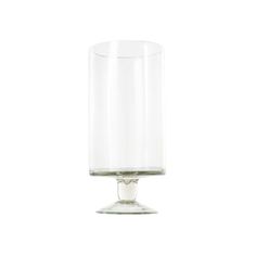 an empty glass on a white background