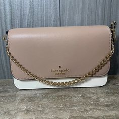 Kate Spade Madison Small Flap Crossbody: Beige, White & Black Saffiano Leather Color Code: Toasted Hazelnut Multi (200) New With Tags; Authenticity Guaranteed! Bag Is In Perfect Condition. No Blemishes, Scuffs Or Stains. Bag Has Never Been Used Or Even Opened! It Comes With The Strap, Which Is Currently Placed Inside Of The Purse. I Am So Sad To Have To Sell It (I’m Moving) Because It Is In Such Great Condition. The Price Tag Doesn’t Even Have A Crease In It It’s In That Great Of Condition (Lol) Beige Evening Wallet On Chain With Chain Strap, Luxury Beige Wallet On Chain, Beige Wallet On Chain With Chain Strap For Evening, Beige Wallet On Chain For Evening, Elegant Beige Wallet On Chain With Chain Strap, Formal Beige Wallet On Chain With Chain Strap, Chic Beige Wallet On Chain With Chain Strap, Beige Leather Evening Wallet On Chain, Beige Leather Wallet On Chain For Evening