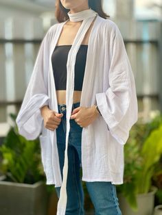 Double Gauze, Style Expert, Cardigans For Women, Sweater Outfits, Cardigans, Thailand, Cover Up, Display Homes, Ships