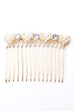 Adorn any hairstyle with this elegant hair clip. Finished with subtle crystals and love heart detailing! Elegant Hair, Hair Slide, Elegant Hairstyles, Hair Clip, Hair Clips, Outlet, Silver Tone, Gold Bracelet, Hair Accessories