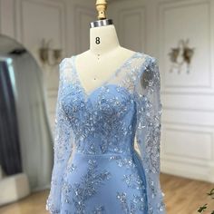 a dress on a mannequin in a room