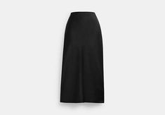 Slip into easy elegant style with this ‘90s-inspired bias-cut satin midi skirt. Finished with a hidden zipper closure the versatile design is detailed with our embroidered cursive Coach script at the waistband for a subtle heritage touch. Sling Bag Mini, Satin Midi Skirt, Coach Outlet, Airport Fashion, 90s Inspired, Airport Style, New Handbags, Elegant Style, Hidden Zipper