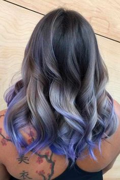 Lilac Hair Color, Balayage Hair Ash, Gray Hairstyles, Gorgeous Gray Hair, Beautiful Gray Hair, Lilac Hair, Black Hair With Highlights, Faux Hawk