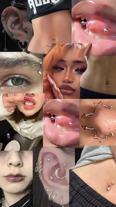 Medusa Snake, Piercing Chart, Pretty Ear Piercings, Face Piercings, Cool Piercings, Facial Piercings, Cute Piercings, Snake Bites, Types Of Piercings