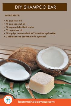 Homemade Bar Shampoo And Conditioner, Soap Making Ingredients, How To Make Shampoo Homemade, Organic Shampoo Recipe, Diy Rice Water Shampoo Bar Recipe, How To Make Natural Shampoo, All Natural Soap Recipes, Lush Shampoo Bar Recipe, Home Made Shampoo Recipes