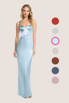 Alexis is the embodiment of a timeless and elegant dress. Cut from our luxurious metallic satin, she features a sweetheart neckline, shoulder straps, a slim column skirt with a leg slit in the back so you can move around with ease. Groomsmen Shoes, Sky Blue Bridesmaid Dresses, Brides Mom, Dusty Blue Bridesmaid Dresses, Blue Bridesmaid Dress, Column Skirt, Azazie Bridesmaid Dresses, Long Bridesmaid Dress, Satin Bridesmaid Dresses