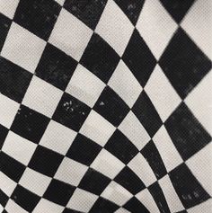 a black and white checkerboard pattern is shown