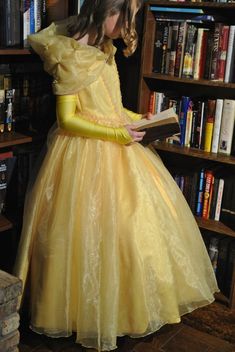 Belle Gown based on Emma Watson's Gown in Beauty and the Beast Yellow Fitted Dress For Debutante Ball, Fitted Yellow Dress For Debutante Ball, Yellow Ball Gown For Debutante Ball, Yellow Ball Gown Dress For Debutante Ball, Princess Style Gold Gown For Debutante Ball, Gold Princess Gown For Debutante Ball, Yellow Princess Wedding Gown, Yellow Fitted Ball Gown, Fitted Yellow Ball Gown