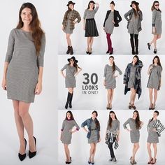 The only dress you'll ever need! Rainy Day Dress Outfit, Capsule Wardrobe Dresses, Look Plus Size, Minimalist Capsule Wardrobe, Winter Capsule Wardrobe, Online Dress Shopping, Work Wardrobe, Look Plus, Look Fashion