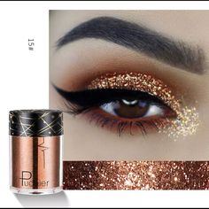 Body Glitter Festival, Skin Highlighter, Party Eye Makeup, Festival Make Up, Eye Makeup Cosmetics, Makeup Pigments, Party Eyes, Glitter Pigment, Glitter Tattoo