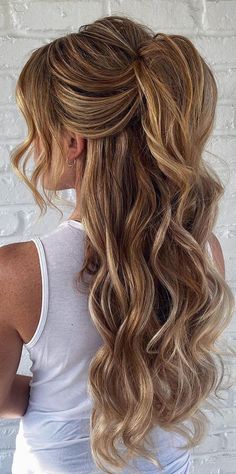 (paid link) Cute Prom Hairstyles Guaranteed to viewpoint Heads This Year!  delightful Side Braid  Elegant Updo for Long Hair  pretty Braided Updo  advocate ... Prom Hairstyles For Long Hair Curly Ponytail, Wedding Hairstyles Mermaid, Long Bride Hair, Hair Styles For Wedding Guests, Bridal Shower Hairstyles, Ponytail Wedding Hair, Bride Hairstyles For Long Hair, Hoco 2024, Graduation Hair