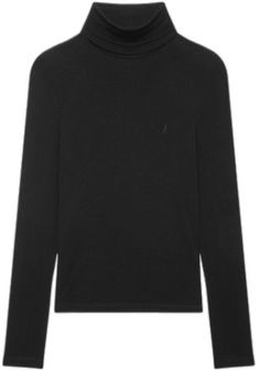 Roll Neck Jumpers, Roll Neck, Saint Laurent, Jumper, Black