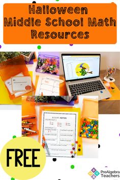 halloween middle school math resources for kids