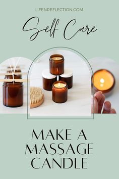 Massage Oil Candle Diy, Diy Massage Candle, Massage Candle Recipe, Candle Printable, Massage Candle, Lotion Candles, Sandalwood Essential Oil, Candle Supplies, Vanilla Essential Oil