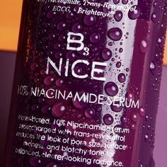 Let's get up close and personal with our B₃ Nice 10% Niacinamide Serum. This lightweight serum works to reduce the look of pores and brightens the skin with Niacinamide and Trans-resveratrol. How does it fit in with your other #SundayRiley dailies? Apply B₃ Nice after cleansing, right before Good Genes All-in-One Lactic Acid Treatment. Together they refine and exfoliate the skin for a smoother, brighter, and glowier complexion. #sundayriley #b3nice #b3niceserum #niacinamide #niacinamideserum Cosmic Cowgirl, Niacinamide Serum, Acne Dark Spots, Good Genes, Sunday Riley, Up Close And Personal, Minimize Pores, Lactic Acid, Shopping Ideas