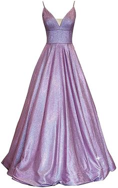 Amazon.com: Shindress Vestidos largos de baile de satén con brillos para mujer, con bolsillos y cuello en V Vestido de noche formal SP081, Vestido de baile, 8, Púrpura claro : Ropa, Zapatos y Joyería Prom Dresses V Neck, Glitter Prom Dresses, Dress Pictures, Dresses V Neck, Formal Evening Gown, Purple Prom Dress, Evening Party Gowns, Prom Dress Inspiration