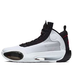 (BG) Air Jordan 34 'Chicago' BQ3384-100 (SNKR/Big Kid/High Top/Basketball) Low-top Breathable Jordan Shoes, Low-top Breathable Jordan Shoes For Sports Events, Low-top Breathable Jordan Shoes For Sports, Breathable Low-top Jordan Shoes For Sports, Breathable Round Toe Sneakers For Basketball, Breathable High-top Basketball Sneakers With Round Toe, Breathable White High-top Sneakers For Basketball, White Breathable High-top Sneakers For Basketball, Fade-resistant Basketball Shoes For Sports Events