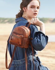 Overview： Design: Vintage Green Small Leather Rucksack Womens Mini Leather Backpack Ladies Backpack PursesIn Stock: 3-5 Days To Process OrderInclude: A BagCustom: NoneMaterial: CowhideColor: Brown, Green, Purple, Dark GrayMeasures: 19.5cm× 16cm× 19.5cm Weight: 0.8kgSlots: 1 zip main slot, 1 inner slot, 1 zip inner slotStyle: Vintage Green Small Leather Rucksack Womens Mini Leather Backpack Ladies Backpack PursesNote： Each item will have very slight variances to the pictured bag, and the conseque Brown Leather Backpack Purse, Leather Backpack Handbag, Backpack Purses, Ladies Backpack, Mini Leather Backpack, Handmade Backpack, Vintage Leather Backpack, Handmade Leather Backpack, Handmade Backpacks