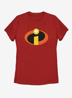 100% CottonWash cold; dry lowImportedListed in women's sizes Incredibles Logo, Cuddle Party, Disney Character Shirts, Disney Incredibles, Costumes Diy, Diy Costumes Kids, Class Shirt, Mini Logos, Disney Shirt