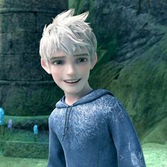 Jack Frost, White Hair, Hair, Blue, White