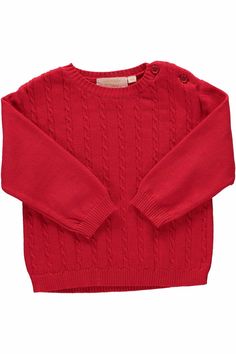 Baby Red Pullover Cable Sweater - Carriage Boutique Red Pullover Sweater, Baby Boy Christening, Things To Do With Boys, Baby Boutique Clothing, Red Pullover, Hand Smock, Cable Sweater, Boys Sweaters, Clothing Tags