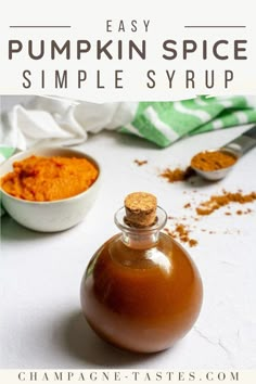 an image of homemade pumpkin spice syrup