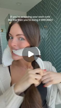 Grace Weston on Instagram: "I’ve seen a lot of people wrapping their hair wrong around the sock! I promise if you wrap it right, then sock curls will work on your hair! 

#easyhairstyles #sockcurls #heatlesscurls" Sock Curls, Youre Doing It Wrong, Heatless Curls, Beauty Body, Easy Hairstyles, Hair Styles, Hair, Beauty, Instagram