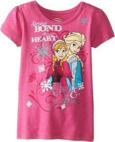 Disney Frozen Elsa Anna Short Sleeve T Shirt  Girl Size 6, 6X Infants, Toddlers, & Kids Size (approx) Alpha Height in Inches Weight in lbs Age Chest in Inches Waist in Inches 0-3m   up to 22" up to 11 lbs 0-3 mos     3-6m   22-25" 11-15 lbs 3-6 mos     6-9m   25-27" 15-18 lbs 6-9 mos     12m   27-29" 18-22 lbs 9-12 mos     18m   29-31" 22-26 lbs 12-18 mos     24m   31-33" 26-29 lbs 1-2 yrs     2T   31-34" 26-29 lbs 1-2 yrs 20½" 20" 3T   34-38" 29-33 lbs 2-3 yrs 21" 20½" 4T   38-42" 33-37 lbs 3-4 Frozen Bag, Frozen Shirts, Strong Heart, Elsa And Anna, Frozen Elsa And Anna, Heart Tee, Shirt Girl, Disney Frozen Elsa, Elsa Anna