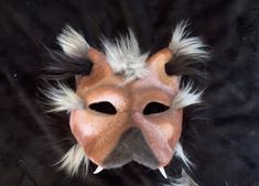 Wolf mask with elastic head straps Felted and furred Masquerade Mask With Whiskers, Wolf Mask, Adult Costumes, Labour Day, Gender Neutral, Adult Outfits, Bathing Beauties, Mask, Ships