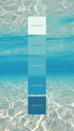 the color scheme is blue and white, with different shades of water in it's bottom half