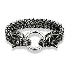 SPECIFICATIONSmaterial: Stainless SteelStyle: PunkShape\pattern: AnimalQuality: 100% brand new high qualityOrigin: Mainland ChinaName: Vikings Celtic Wolf Stainless Steel King Chain BraceletsModel Number: V527-528Metals Type: Stainless SteelMaterial: MetalLength: 19-21-23cmItem Type: BraceletsIs customizable: YesGender: Unisex, Women's, Men's, CoupleGender: MenFunction: Alarm Clock,Fitness Tracker,Sleep Tracker,Mood Tracker,Message Reminder,Call ReminderFine or Fashion: FashionFast Free shipping Viking Wolf, Nordic Vikings, Norse Vikings, Wolf Head, Stainless Steel Bangles, Stainless Steel Mesh, Tonga, Steel Mesh, Samoa