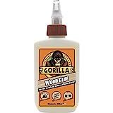 gorilla wood glue is shown in the bottle on a white background with an orange cap