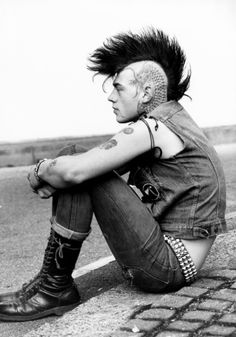 I cant find the link to where I found this. But Isnt he a dream! Punk Guys, Punk Boy, Mohawks