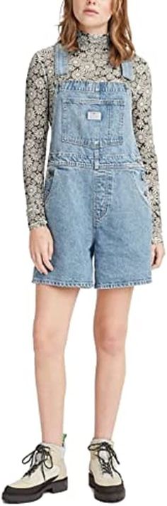 Buy Clothes Online, Short Overalls, Vintage Fits, Jeans Material, Levis Women, Light Blue Denim, Nice Shorts, Colored Denim, Jeans Brands