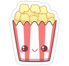 a phone case with a cute popcorn character on the front, and polka dots in the background