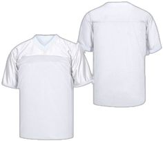 a white football jersey that is worn by the team and has no name on it