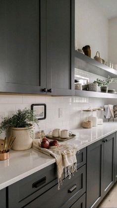 the kitchen counter is clean and ready for us to use in some time or something