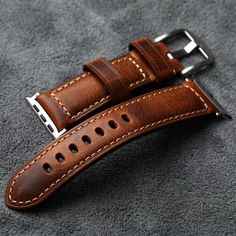 Band Material Type: Leather Band Length: 20cm Clasp Type: buckle Item Type: Watchbands Condition: New with tags Brown Rectangular Wrist Strap For Watches, Brown Bracelet Strap Watch Bands, Brown Rectangular Watch Strap, Brown Rectangular Watch Accessories With Bracelet Strap, Brown Rectangular Bracelet Strap Watch Accessories, Vintage Bracelet, Men Vintage, Vintage Bracelets, Leather Band