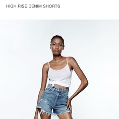 Zara High Waisted Bottom Down Shorts With Rips Summer Jeans With Built-in Shorts For Day Out, Chic Stretch Jean Shorts For Summer, Stretch Summer Short Jeans, Stretch Short Jeans For Summer, Chic Stretch High-waisted Jean Shorts, Chic Stretch Jean Shorts For Spring, Zara High-waist Shorts For Spring, Zara High Waist Spring Shorts, Zara High-waist Spring Shorts