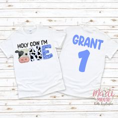 ⬇️Click on the link below for the matching family shirts⬇️ https://www.etsy.com/listing/1407634612/family-cow-birthday-shirt-boys-birthday? How We Print Our Shirts: Once you place your order it goes into our production process. We print our shirts using Direct To Garment printing technology. Unlike other garment decorating processes, this process allows for a super soft print that will last for years. The ink is eco and kid friendly. We do not carry pre-printed shirts. All shirts are printed to order, so we are unable to accept returns or exchanges. Make sure you check our size chart above in the picture carousel. Description: Unisex Raglan Sleeve T-Shirts are made for both boys and girls. Playful raglan sleeves in a slightly curved-hem finish, perfects this classic homerun top!  Loose fit Family Cow, Cow Print Birthday, 1st Birthday Shirt, First Birthday Shirt, Birthday Boy Shirt, Cow Birthday, 1st Birthday Shirts, First Birthday Shirts, Family Shirts Matching