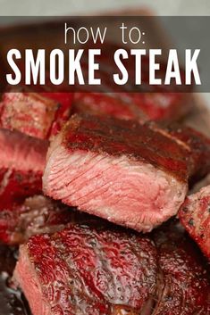 Smoked steak is an incredibly delicious way to prepare steak. The steak comes off the grill juicy and full of flavor. You don't need to get fancy with seasonings, as the smoke does most of the work for you. Smoked Steak, Carnivore Lifestyle, Ways To Cook Steak, Traeger Recipes, Smoked Meat Recipes