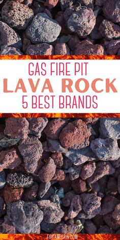 lava rock ideas Gas Fire Pit